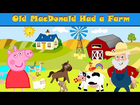 Old MacDonald Had a Farm Nursery Rhyme - Featuring Peppa Pig | Kidsland TV