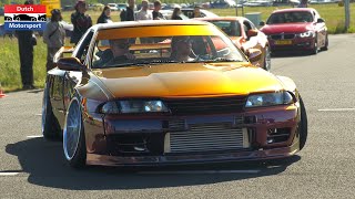 JDM Cars leaving Japfest 2023 - 1239HP Supra, R32 Pandem, Chaser, 820HP Skyline GTR, Keicars, 3000GT