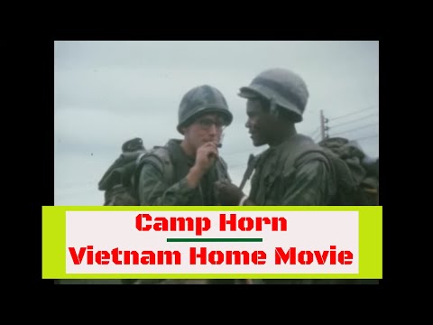 1965 VIETNAM WAR HOME MOVIE  CAMP HORN, DA NANG    9th MARINE EXPEDITIONARY FORCE XD87035b