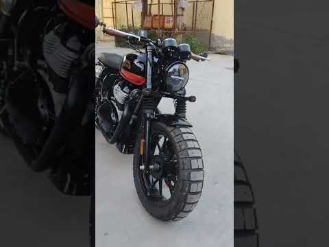 interceptor 650 cc 170 mm bro tire fitting #royal #enfield #modified #short #viral