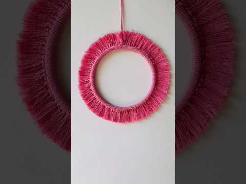 macrame wall hanger making#simplewalldecormaking#viral #shorts