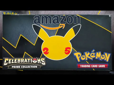 AMAZON CELEBRATIONS PRIME COLLECTION BOX OF POKEMON CARDS!