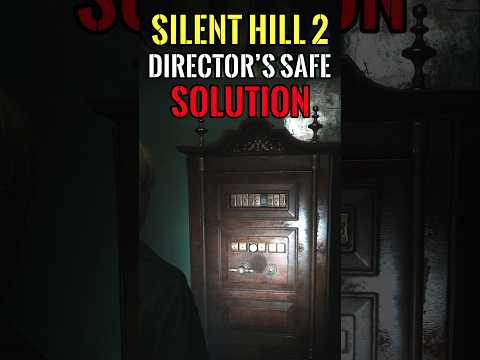 Silent Hill 2 - Hospital Safe Puzzle (1 min guide)