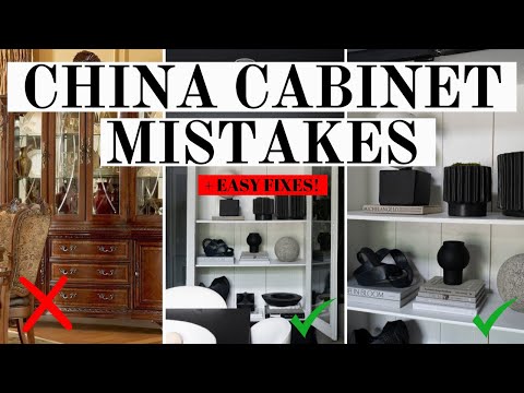 How to Style Your CHINA CABINET 3 ways! EASY DECORATING TIPS!