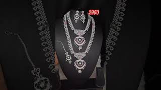 #czstonejewellery #necklace  #combo