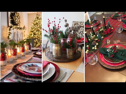 Christmas Table Decoration Ideas/Christmas Decoration Ideas/Beautiful Decor ideas