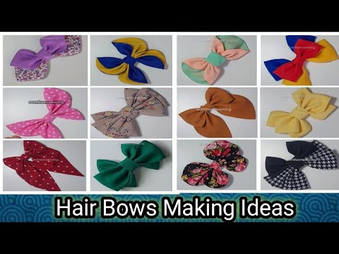 Hair bows making ideas ||Hair accessories ||बाल धनुष बनाने के विचार|| हेयर एक्सेसरीज||सुंदर हेयर पिन