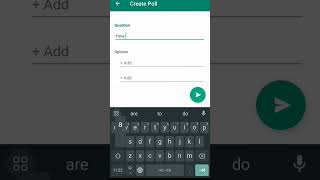 Creat WhatsApp Poll #youtubeshorts