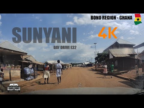 Sunyani Day Drive E32 Atebenase Nwawasua Baakoniaba in the Bono Region of Ghana 4K