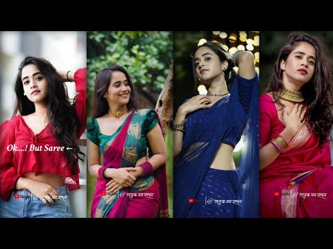 Ok...! But Saree 😍 Status 😎😈| Bengali Whatsapp Status 💞 | Instagram Trending⚡ Status