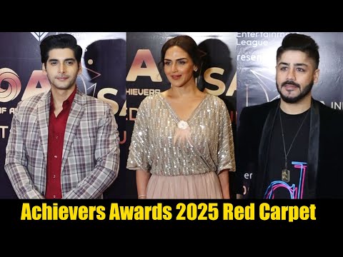 Esha Deol, Awez Darbar & Akkshith Sukhija Graces The Red Carpet Of Cluster Of Achievers Awards 2