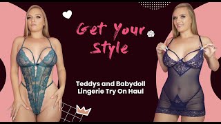 Teddys and Babydoll LingerieTry On Haul | Avidlove | ft Angelica Maria