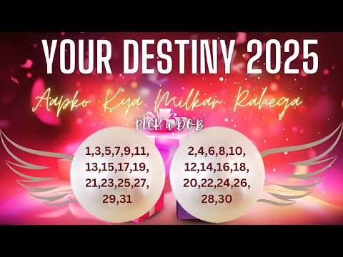 PICK YOUR DOB 🌈AAPKO KYA MILKAR RAHEGA 2025 SPECIAL TAROT READING IN HINDI|@healingtarot111