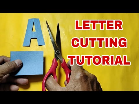 Letter cutting tutorial (A) #lettercutting