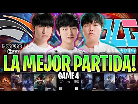 SACAN KINDRED EN LA MEJOR PARTIDA DEL MUNDIAL!😱 | HLE vs BLG Game 4 CUARTOS DE FINAL WORLDS 2024 LVP