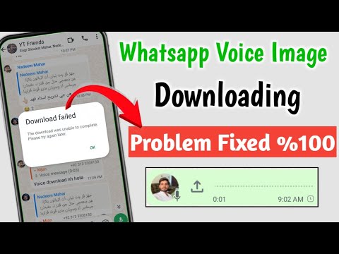 Whatsapp Voice Message Sending Problem Solve | Whatsapp Image & Voice Download Problem Fixed %100