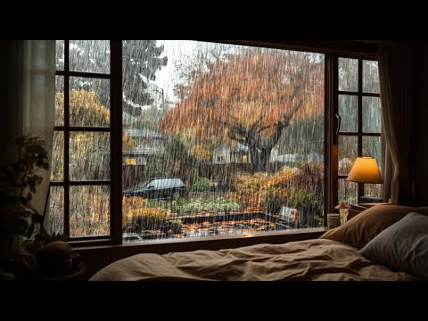 Feel the comfort of a beautiful garden and Soft Rain Sounds. Rain ASMR, White noise