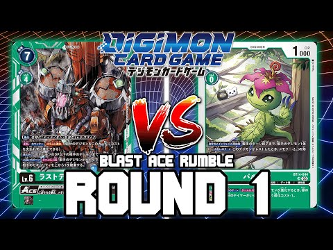 RustTyrannomon ACE VS Palmon!! | Digimon Card Game: BT14 Blast Ace Rumble (ROUND 1)