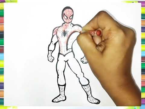 How to draw Spiderman easy step by step ||spiderman Drawing no way Home|| Marvel cartoon drawing#art