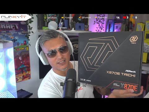 The Funky Kit Show LIVE Ep.307 - Corsair MP700 PRO SE, X870 Motherboards, AMD Ryzen 9 9950X