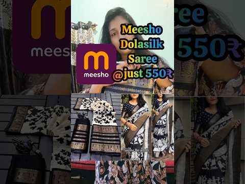 Meesho లో Dolasilk Saree అదుర్స్✨#shorts #dolasilks #meesho #saree #langavoni #trending #yt #ytviral