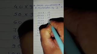 Multiplication by 9 | MATHS EDUCATION #mathseducation