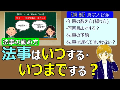 【法事】#43　法事はいつする・いつまでする？