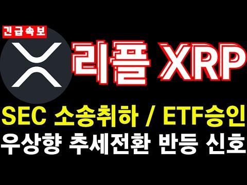 [리플 XRP] SEC의 소송취하와 ETF 승인, 우상향 추세전환에 반등 신호는 '이것'으로부터 시작! #리플 #엑스알피 #xrp #리플코인 #리플전망 #리플코인전망