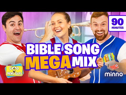 Kids Bible Songs MEGA Mix! 🎵 26 Bible Songs for Kids from Good News Guys & God's Greenhouse