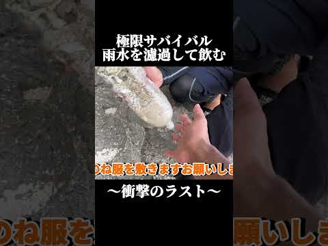 雨水を濾過して飲んでみた結果