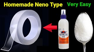 Making Nano Tape With Fevicol😱😱 Homemade Nano Tape| How to make nano tape at home #viral #trending