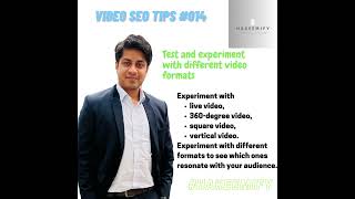 Video SEO Tips #014   Test and experiment with different video formats