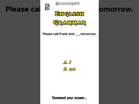 English Grammer Test Preparation #shorts