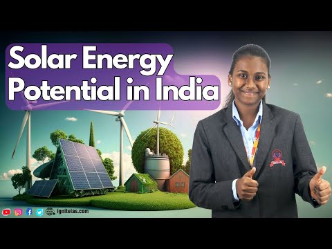 What is India's Solar Energy Power Potential? I Pranavya Inter 1st year