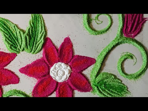 मार्गशीर्ष गुरुवार पाटाभोवती काढण्यासाठी दोन ऑर्डर रांगोळी easy simple border rangoli #borderangoli