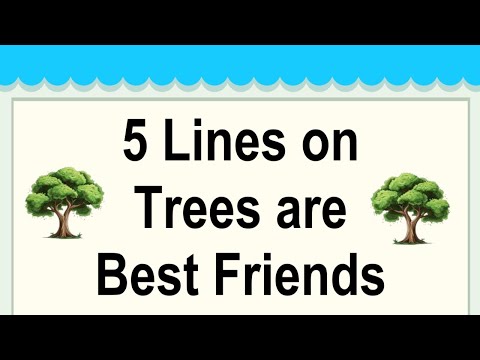 Trees are Best Friends Short 5 Lines in English || 5 Lines Essay on Trees are Best Friends