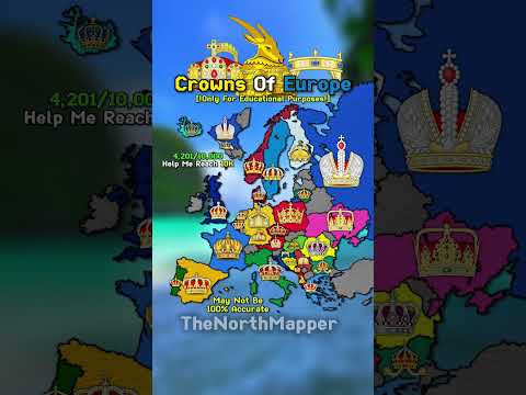 Crowns of Europe #europe #mapper #mapping #map #viral #edit #flag #memes #eu #back #from #uk