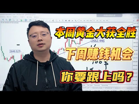 本周黄金大获全胜，下周赚钱机会你要跟上吗？【本周行情回顾】