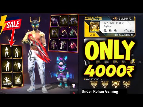 Free Fire id Sell Low Price 😱💸|| FF id SELL 🛒Low Price ma id 🤯💸|| All Evo Max || Trusted id Seller💯✅