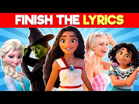 Finish the Lyrics Wicked 🧙‍♀️Moana 2 🌺 and more