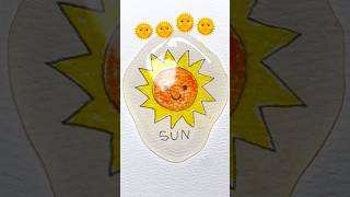 Easy drawing Sun but in water kids art #kids #sun #drawing #easydrawing #kidsart