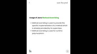 #28 Core Java - Method Overriding