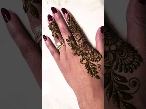 Simple and quick mehndi design #mehndi #henna #mehndidesign