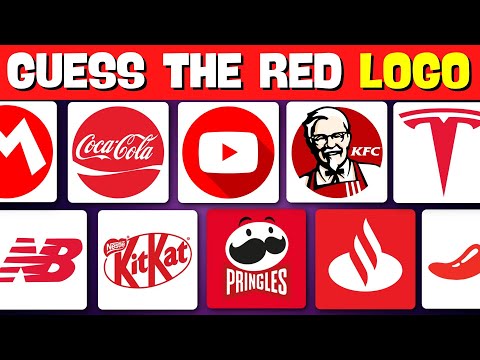 Guess The Logo Red Edition 🔴 | Random Quizzes