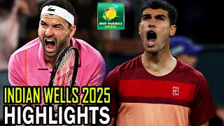 Carlos Alcaraz vs Grigor Dimichov Round 4 Highlights | Indian Wells 2025