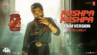 PUSHPA PUSHPA Telugu Film Version - Pushpa 2 The Rule | Allu Arjun | Sukumar | DSP