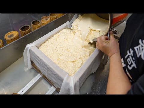 Handmade Tofu, Mapo Tofu & Soy Milk Making / 豆腐, 豆乾, 豆漿 - Taiwan Street Food