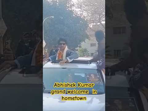 Abhishek Kumar grand welcome #abhishekkumar #abhishek #viral trending #bigboss17 #bigbossfinale #10M