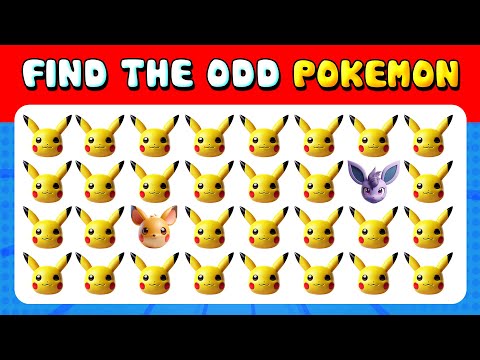 254 Puzzles for GENIUS 🧩 | Find the ODD One Out 🌟 | Pokemon Quiz 🕹️🍇 Easy, Medium, Hard Levels