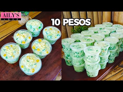 TRENDING DINUDUMOG MABENTA PATOK NA DESSERT - CHEESY BUKO PANDAN JELLY SALAD | JELLY DESSERT